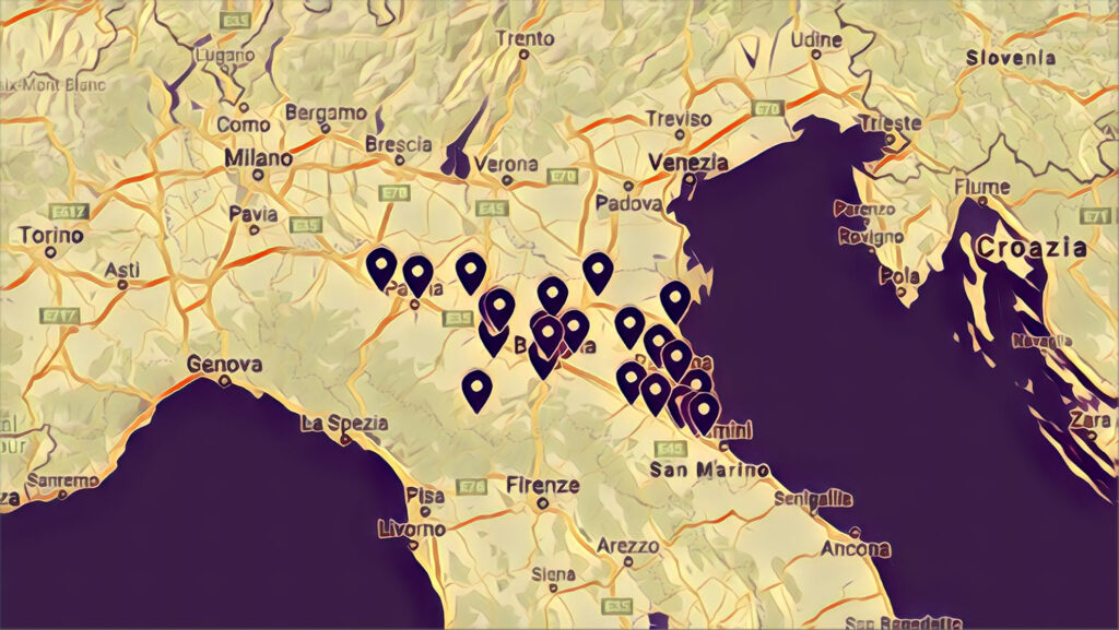 Mappa Skatepark Emilia Romagna